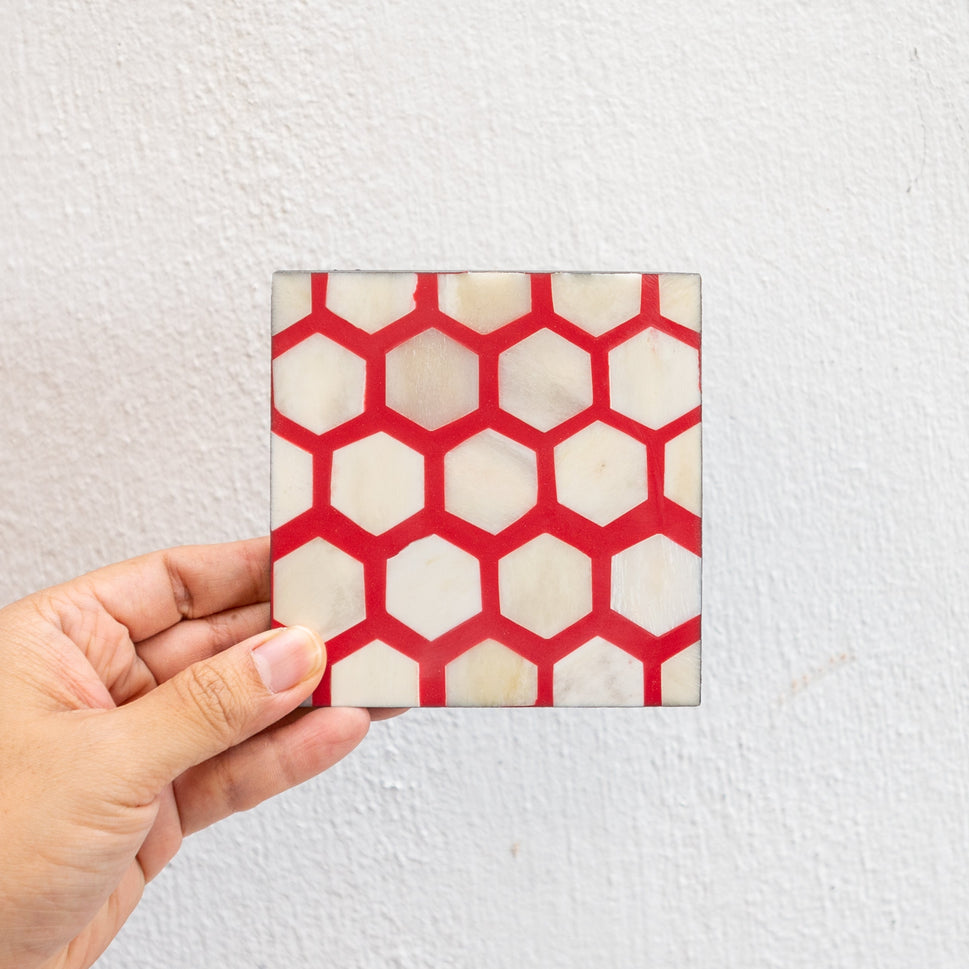 Andrew Bone Inlay Coaster