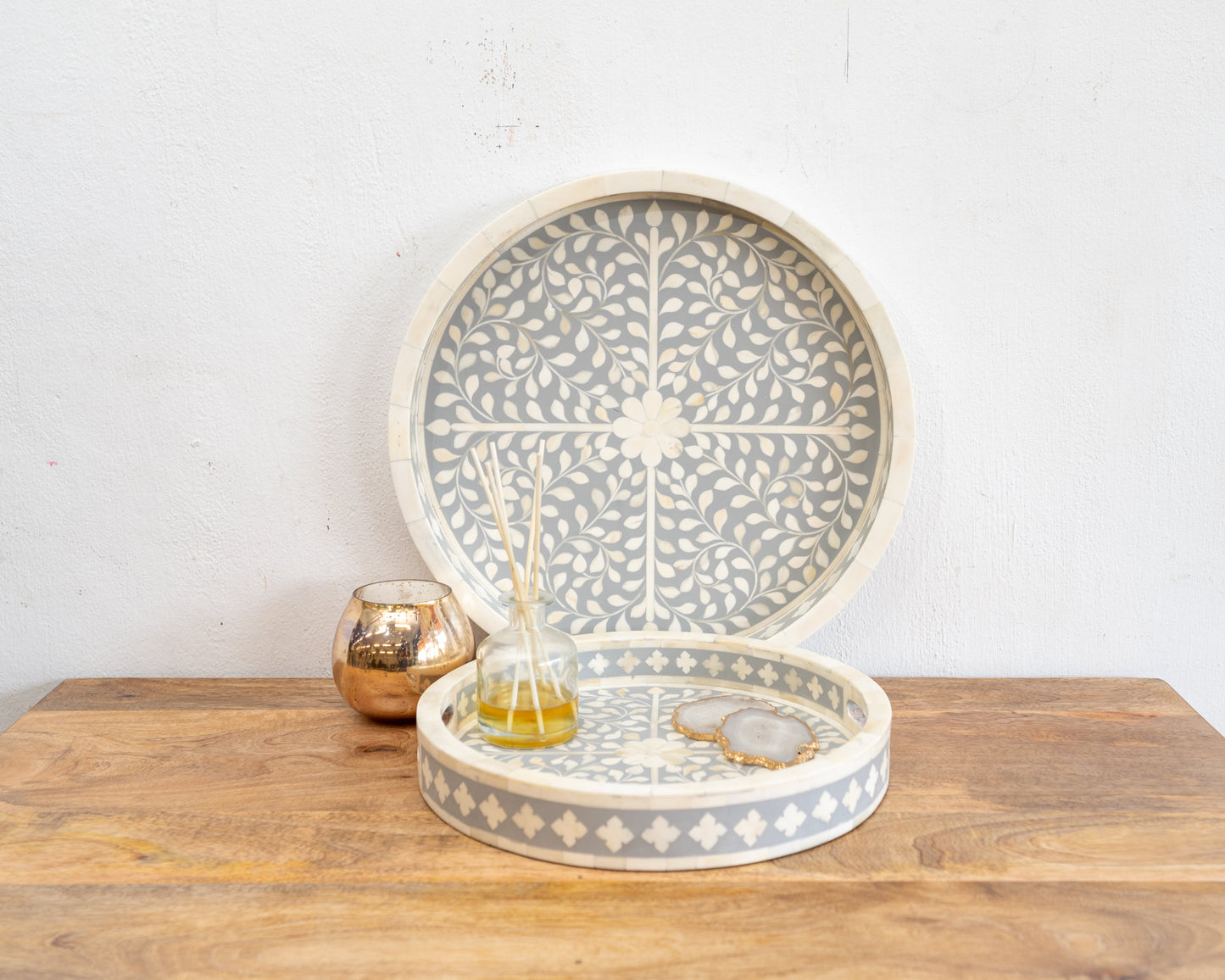 Yuvi Bone Inlay Tray