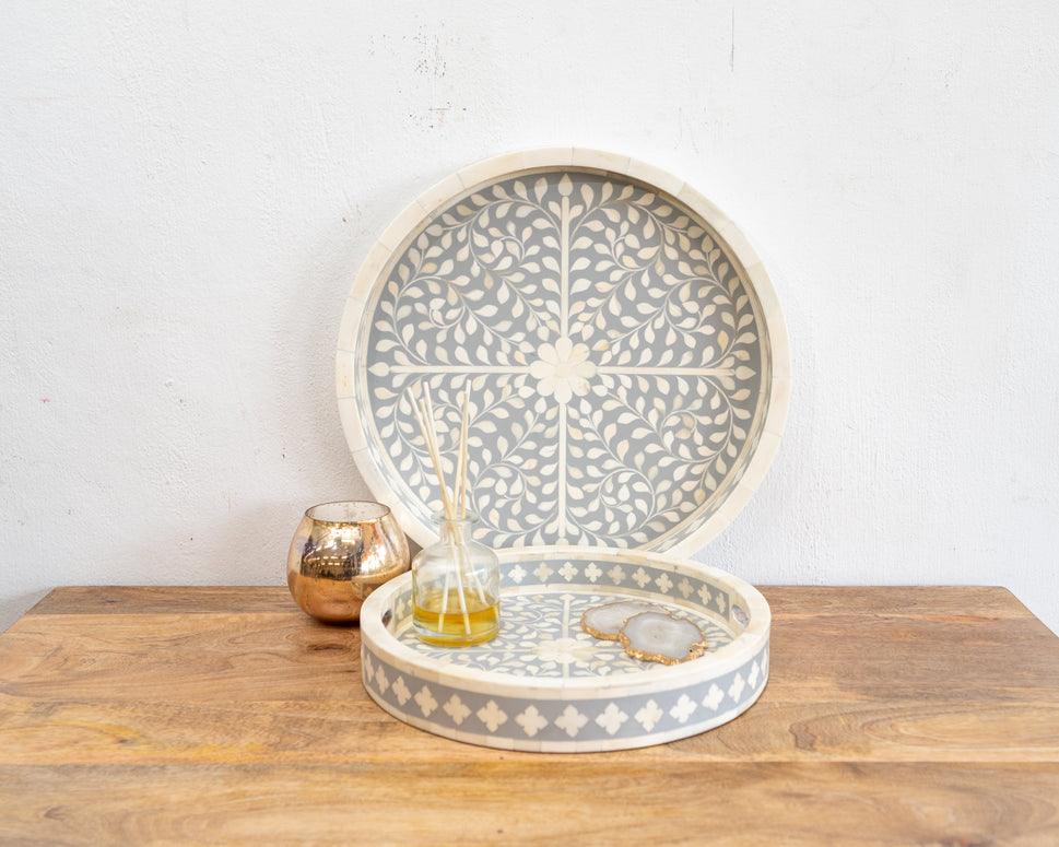 Yuvi Bone Inlay Tray