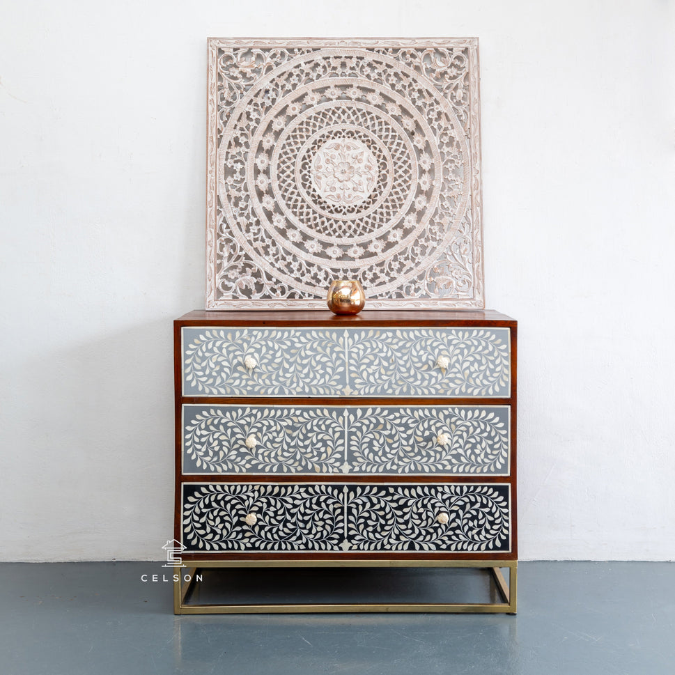 Simona Bone Inlay Chest of Drawer