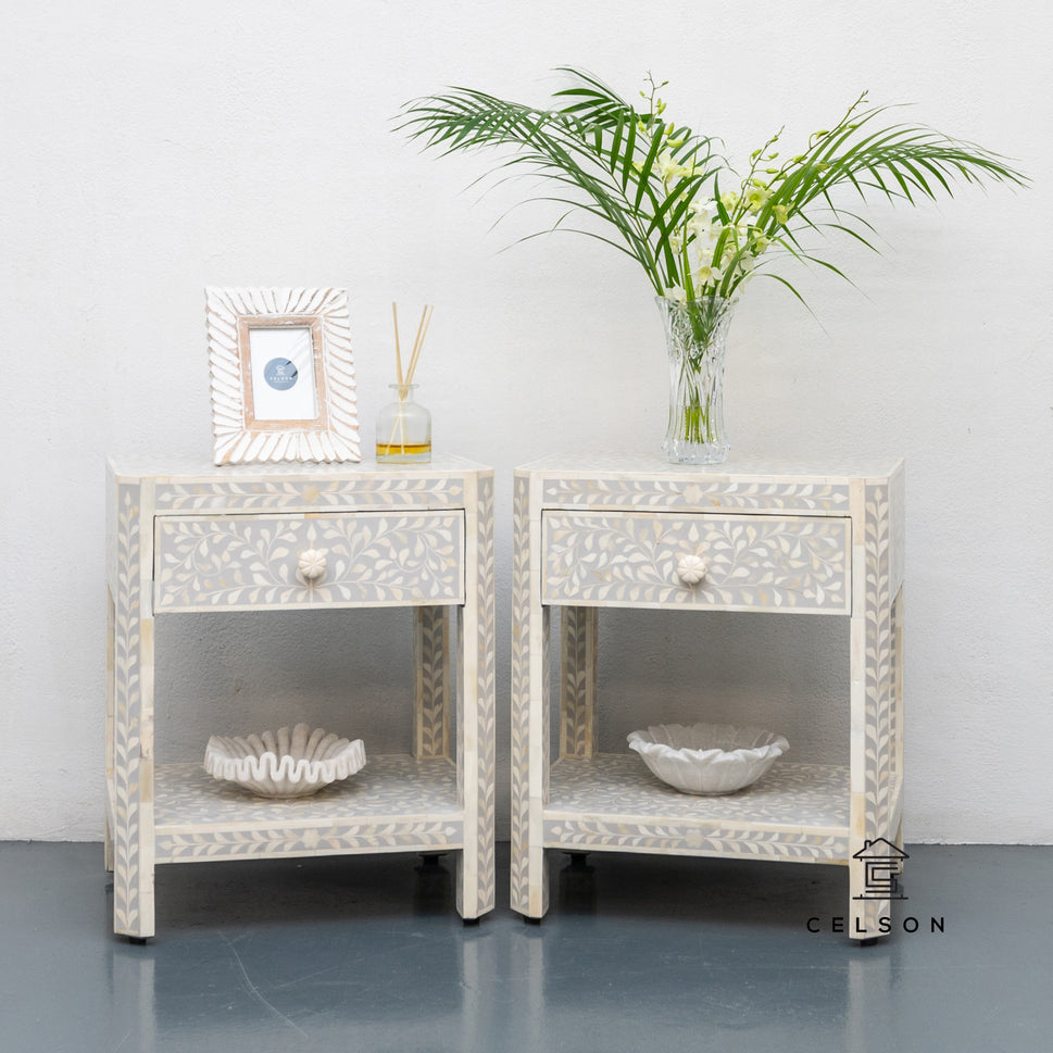 Wyllie Bone Inlay Bedside