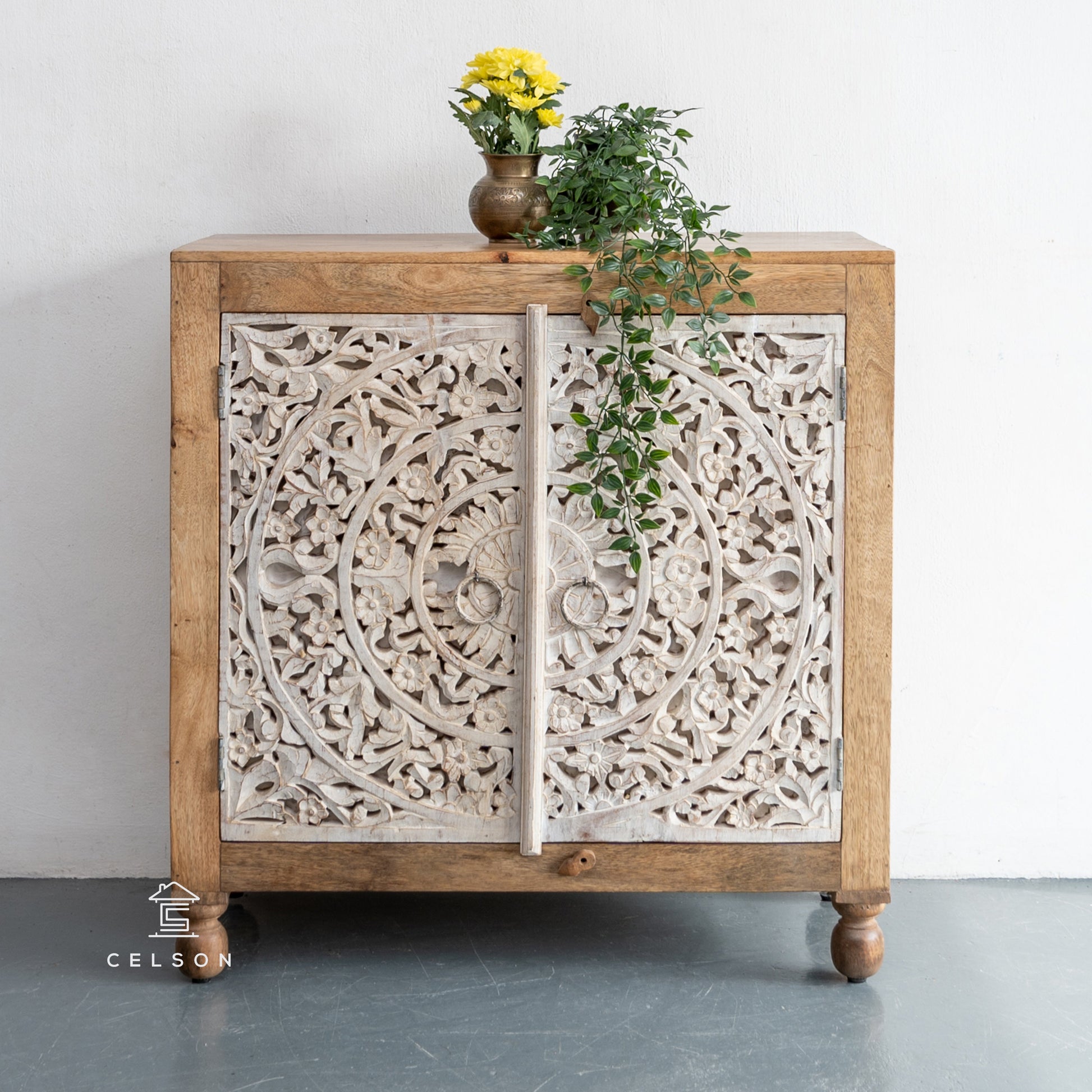 Rorry Carved Wooden Cabinet