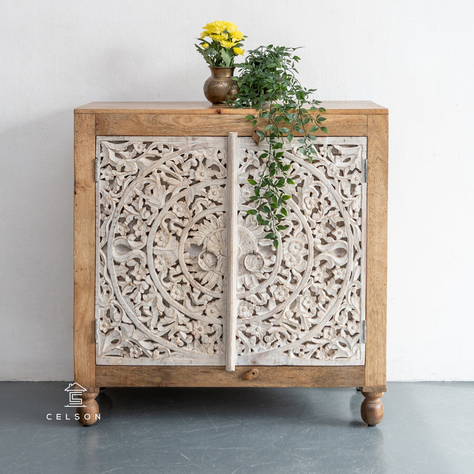 Rorry Carved Wooden Cabinet