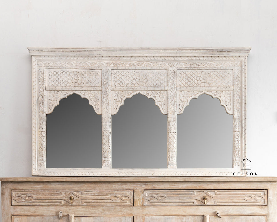 Dimsy Wooden Carved Mirror