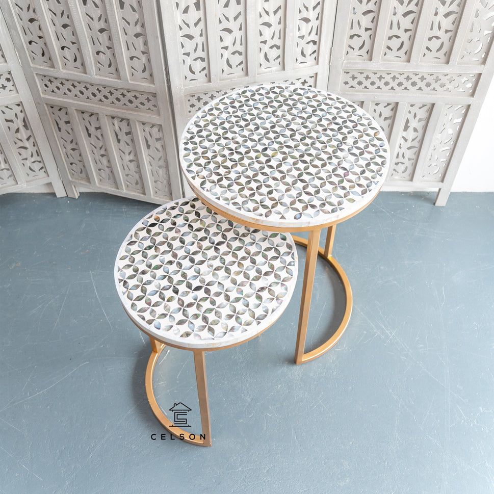 Katie Mother of Pearl Inlay Nesting Tables