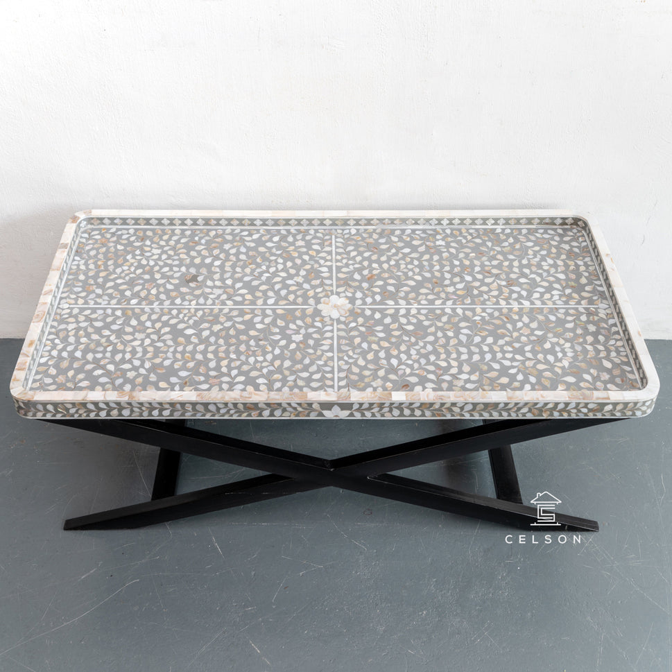 Uma Mother of Pearl Inlay Coffee Table