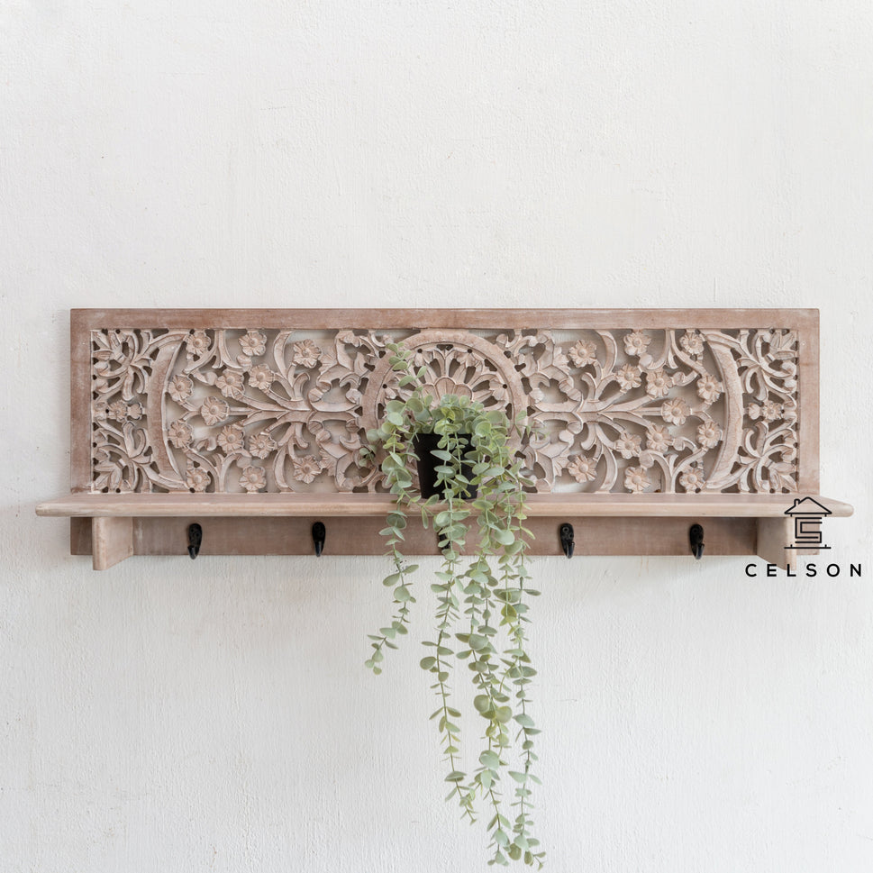 Debra Hand Carved Wall Shelve
