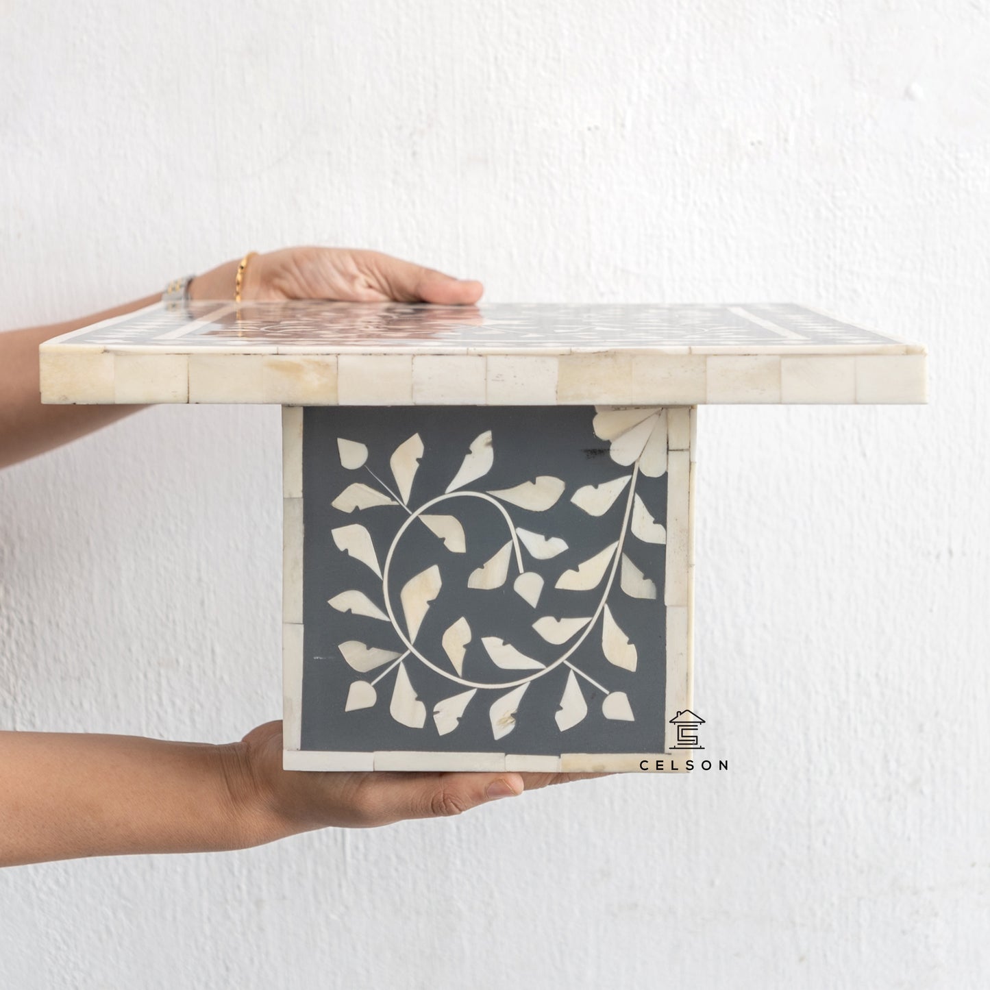 Judy Bone Inlay Cake Stand