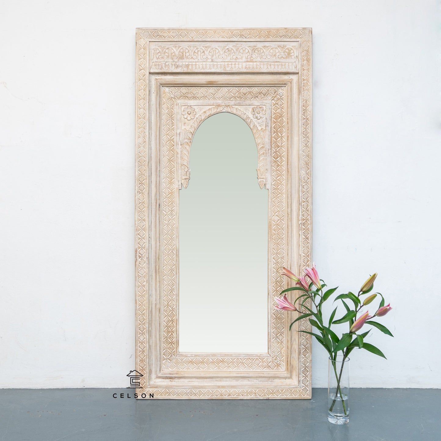 Sami Hand Carved Window Mirror