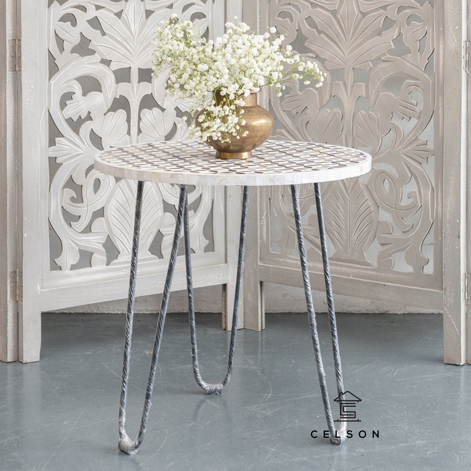 Laura Mother of Pearl Inlay Table