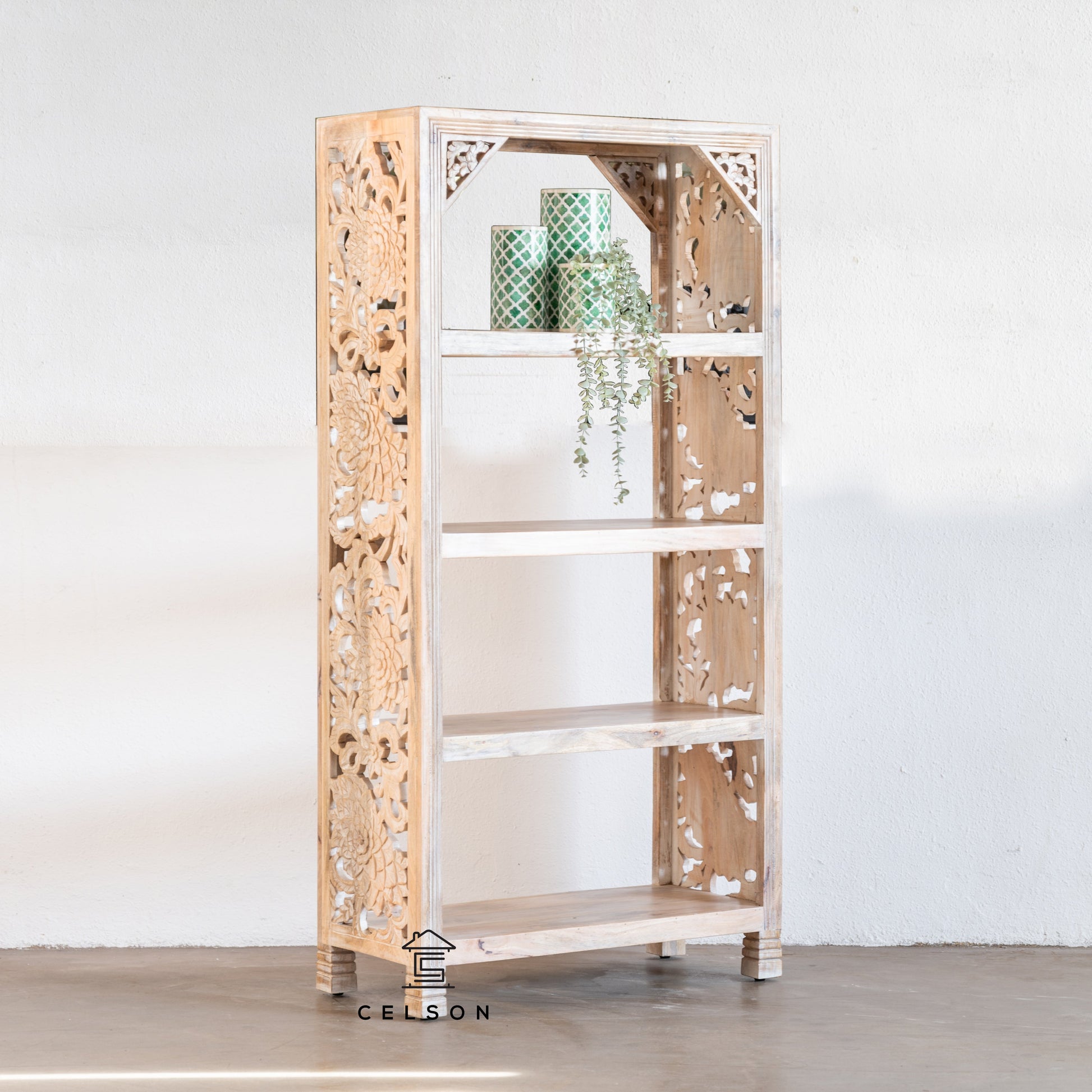 Peter Carved Bookshelf