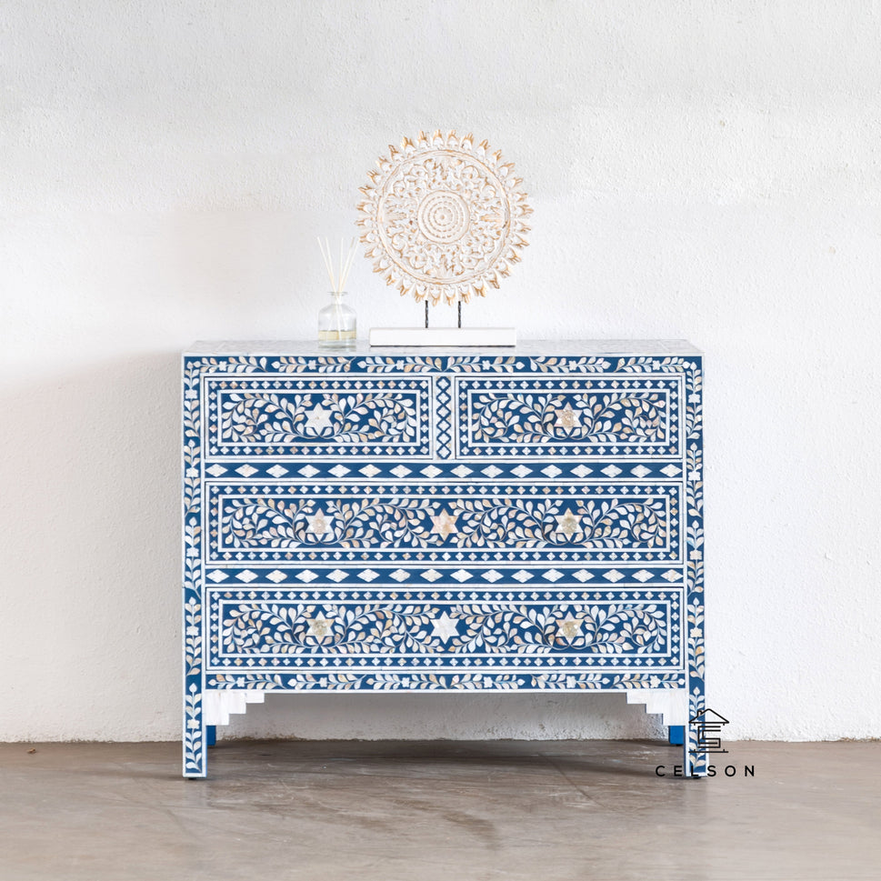 Judith Mother of Pearl Inlay Chest of Drawer
