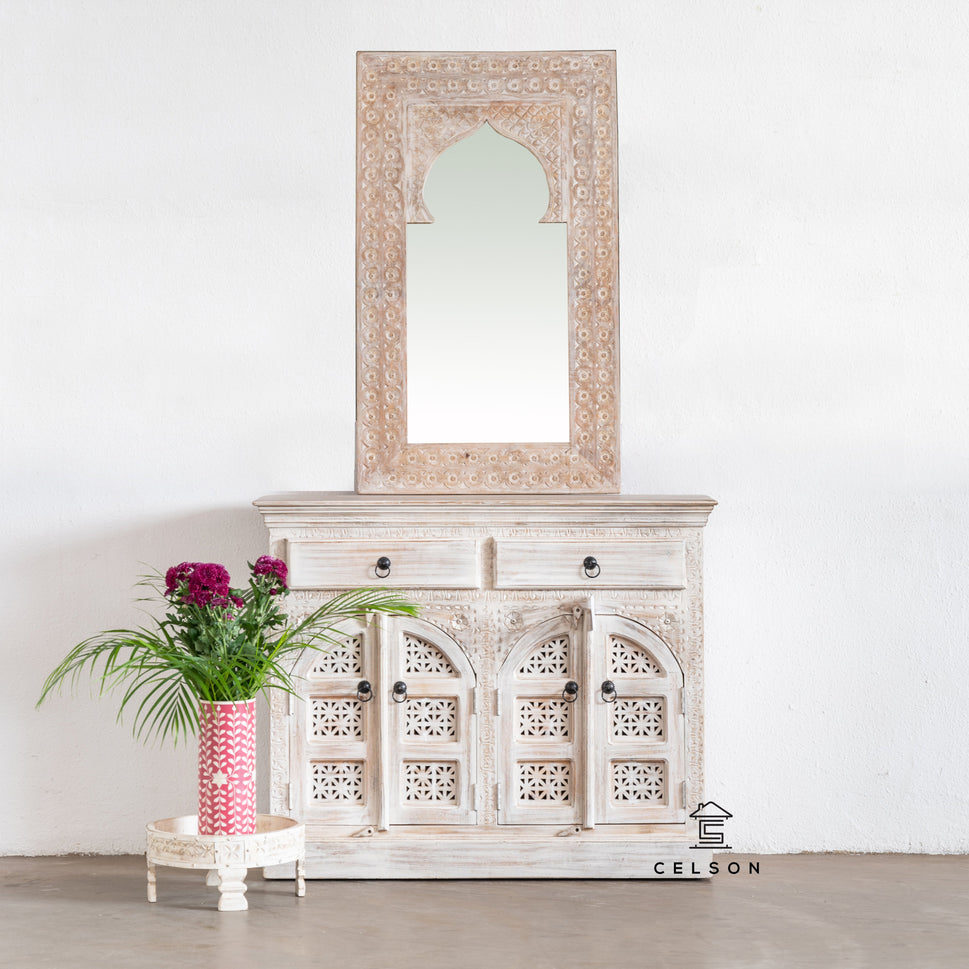 Ana Carved Wooden Cabinet