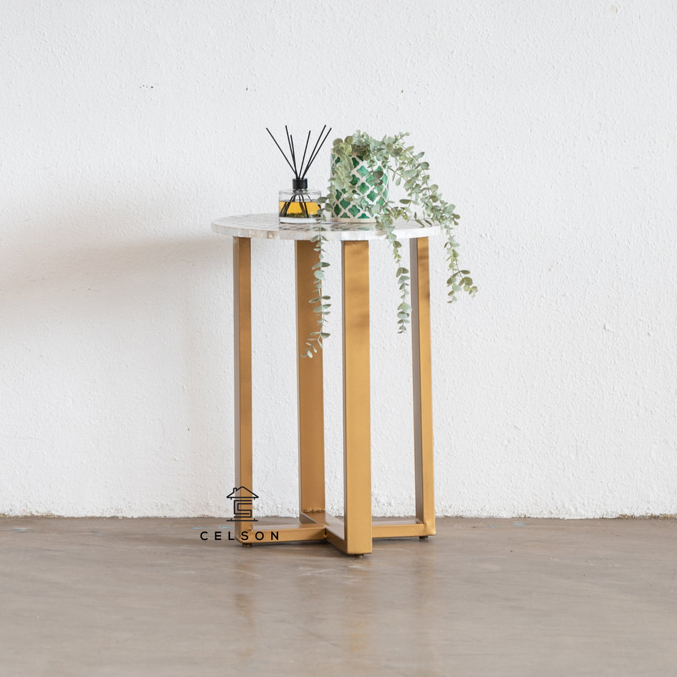 Ivan Mother of Pearl Inlay Stool