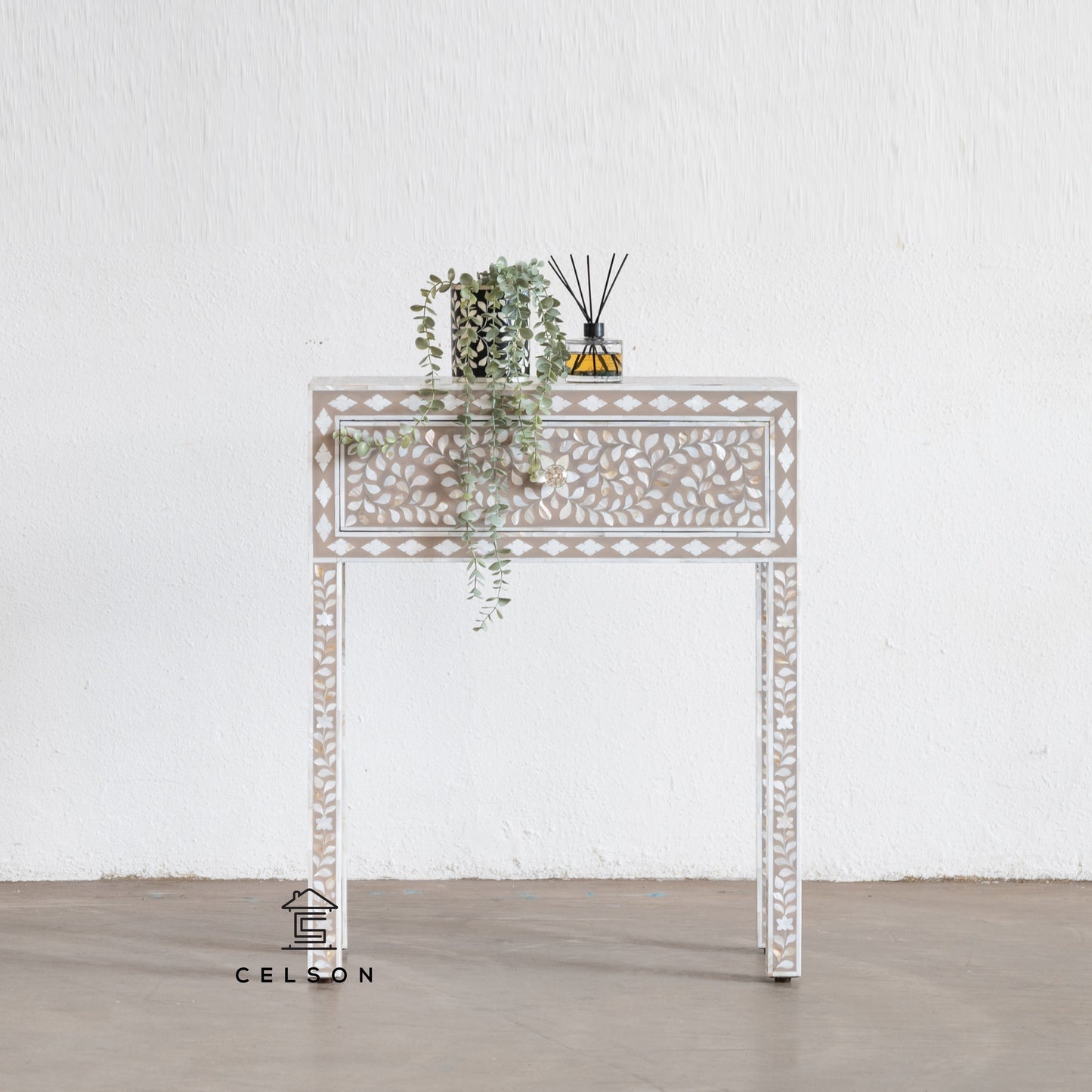 Elle Mother of Pearl Inlay Console Table
