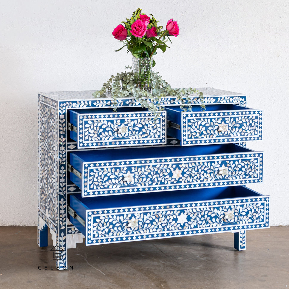 Judith Mother of Pearl Inlay Chest of Drawer