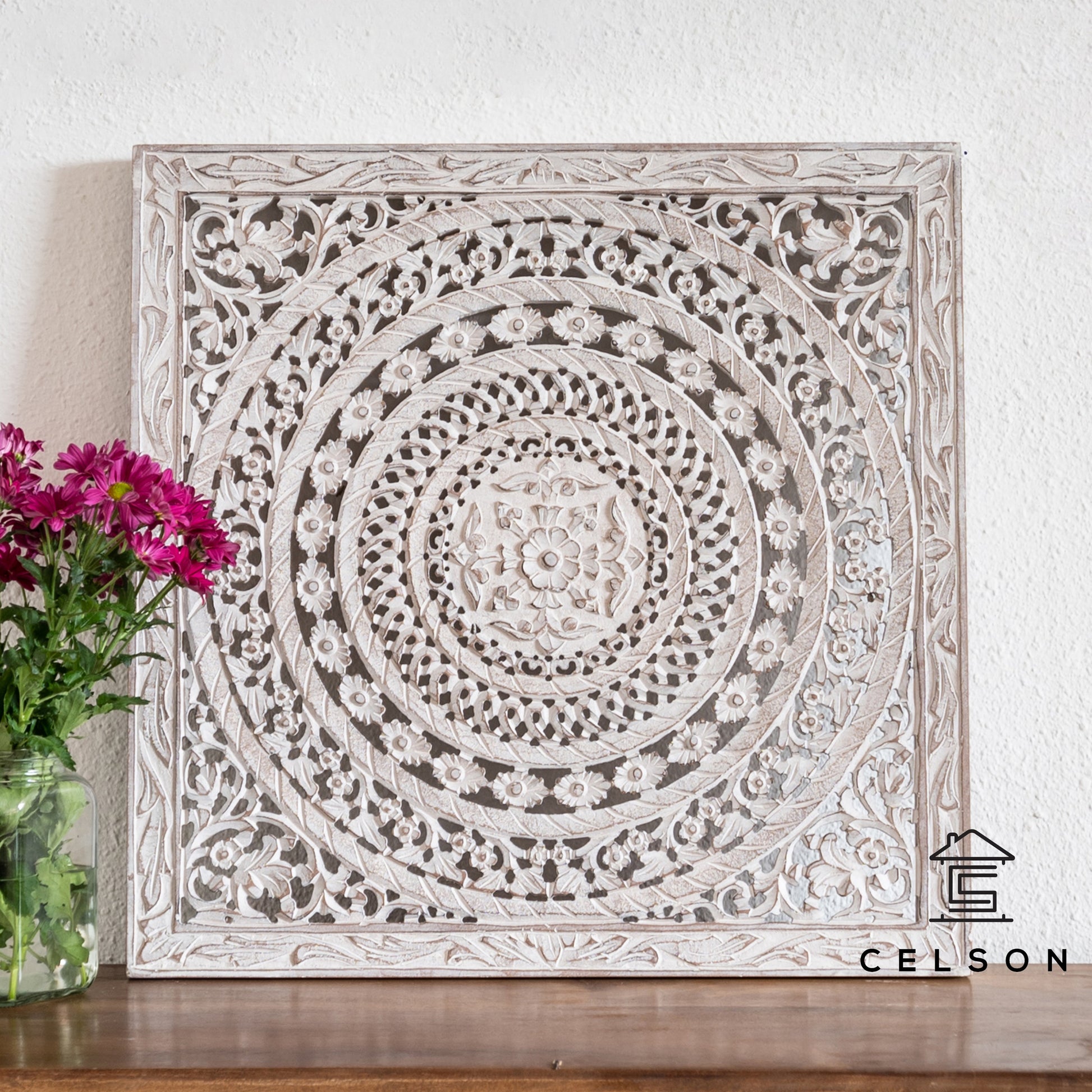 Liza Carved Wall Panel