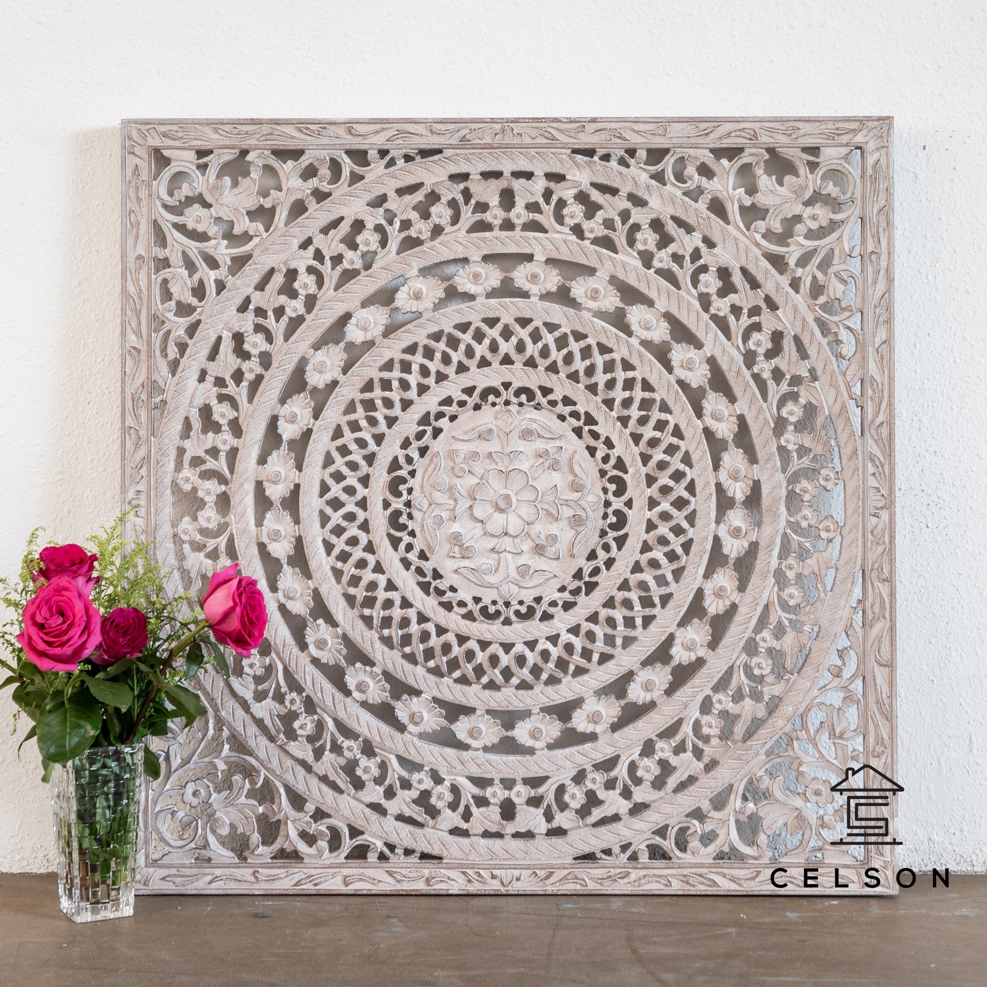 Liza Carved Wall Panel