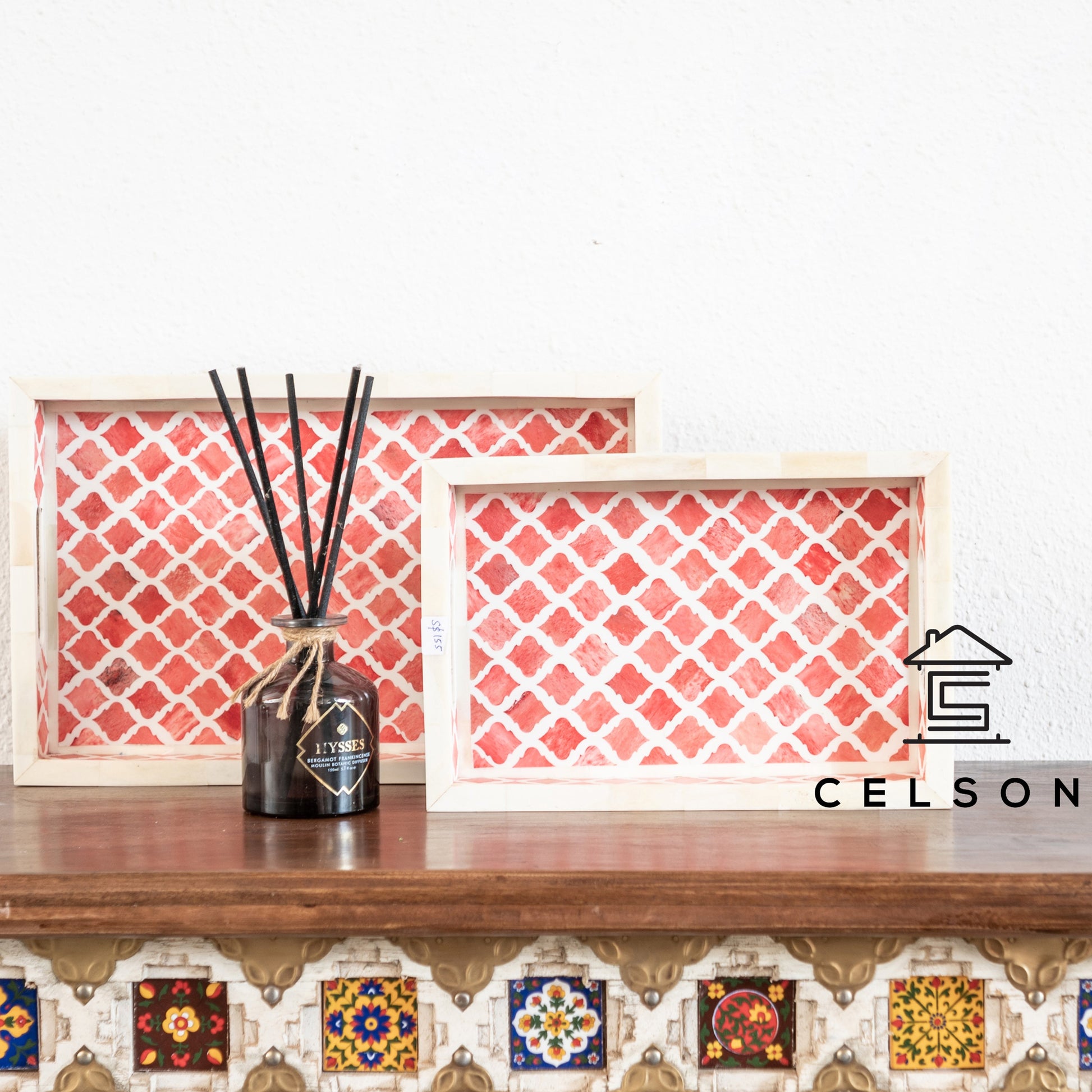 Hailey Bone Inlay Tray