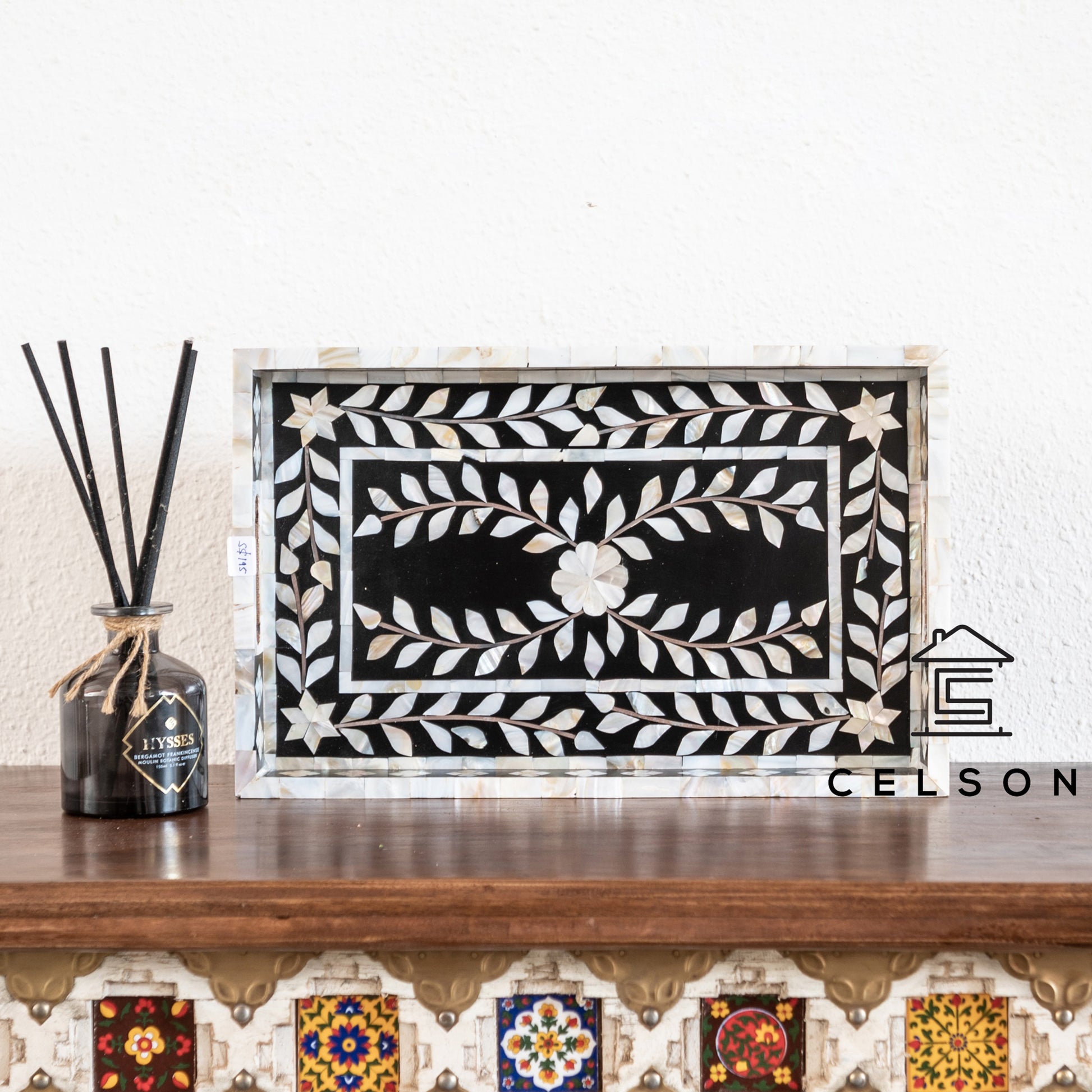 Gus Mother of Pearl Inlay Tray