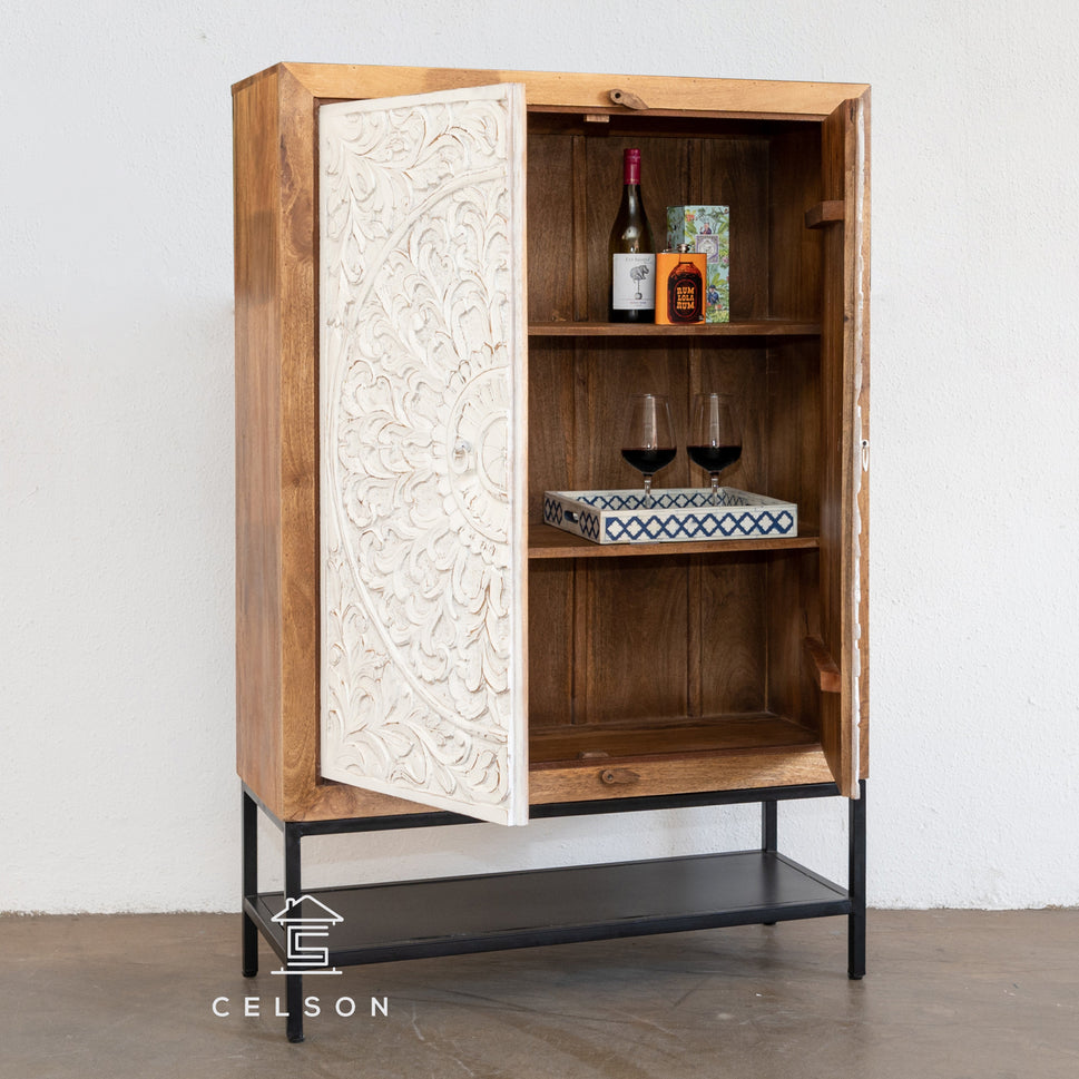 Henry Wooden Bar Cabinet