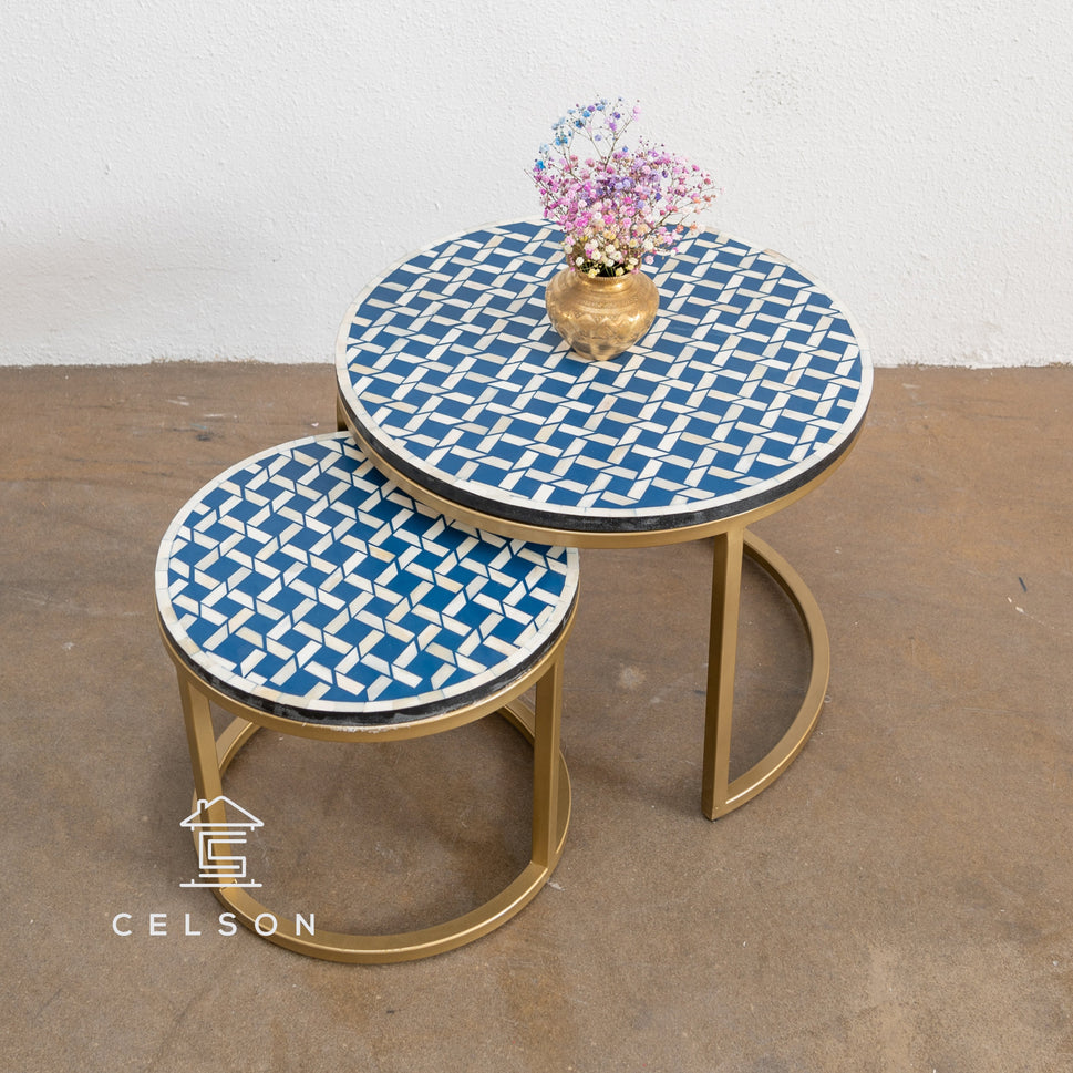 Pedro Bone Inlay Nesting Coffee Table
