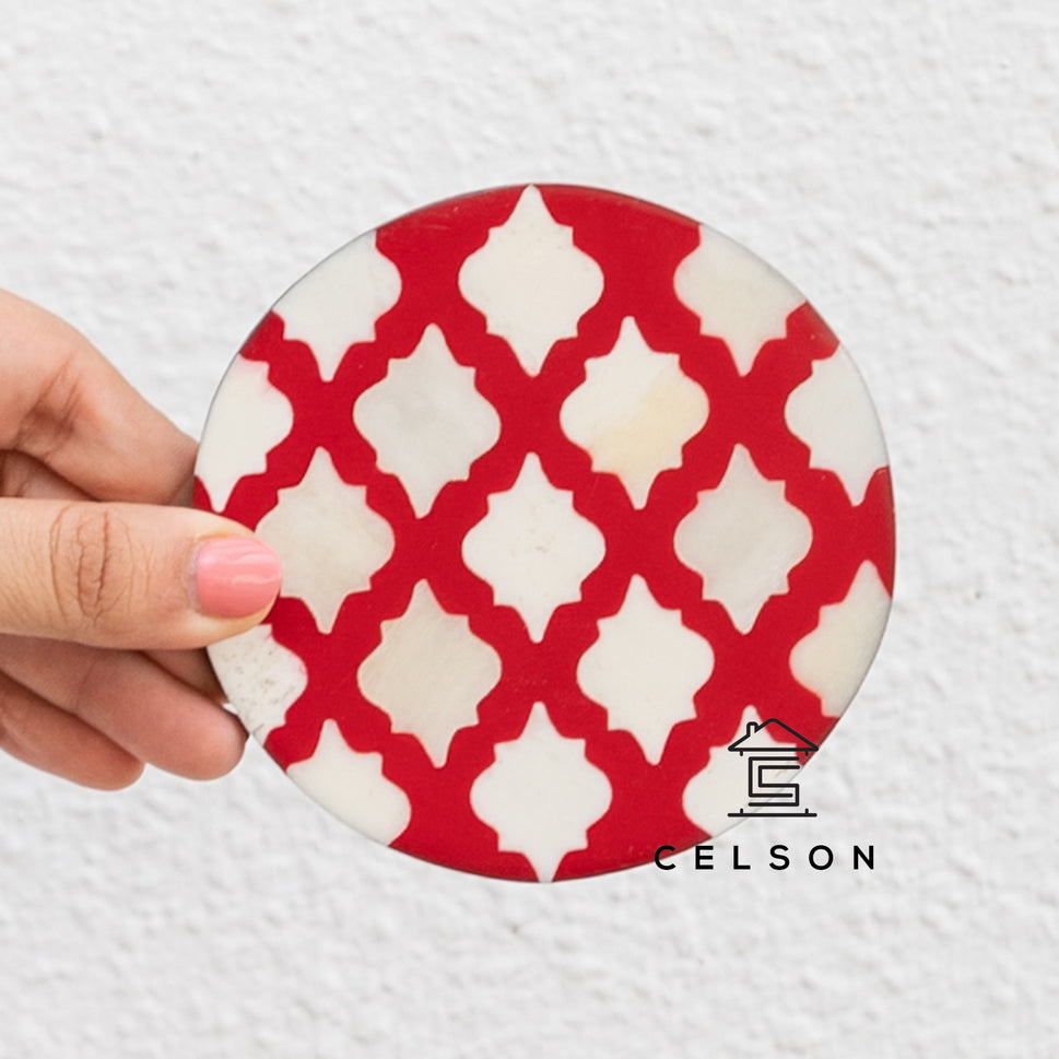 Ali Bone Inlay Coaster