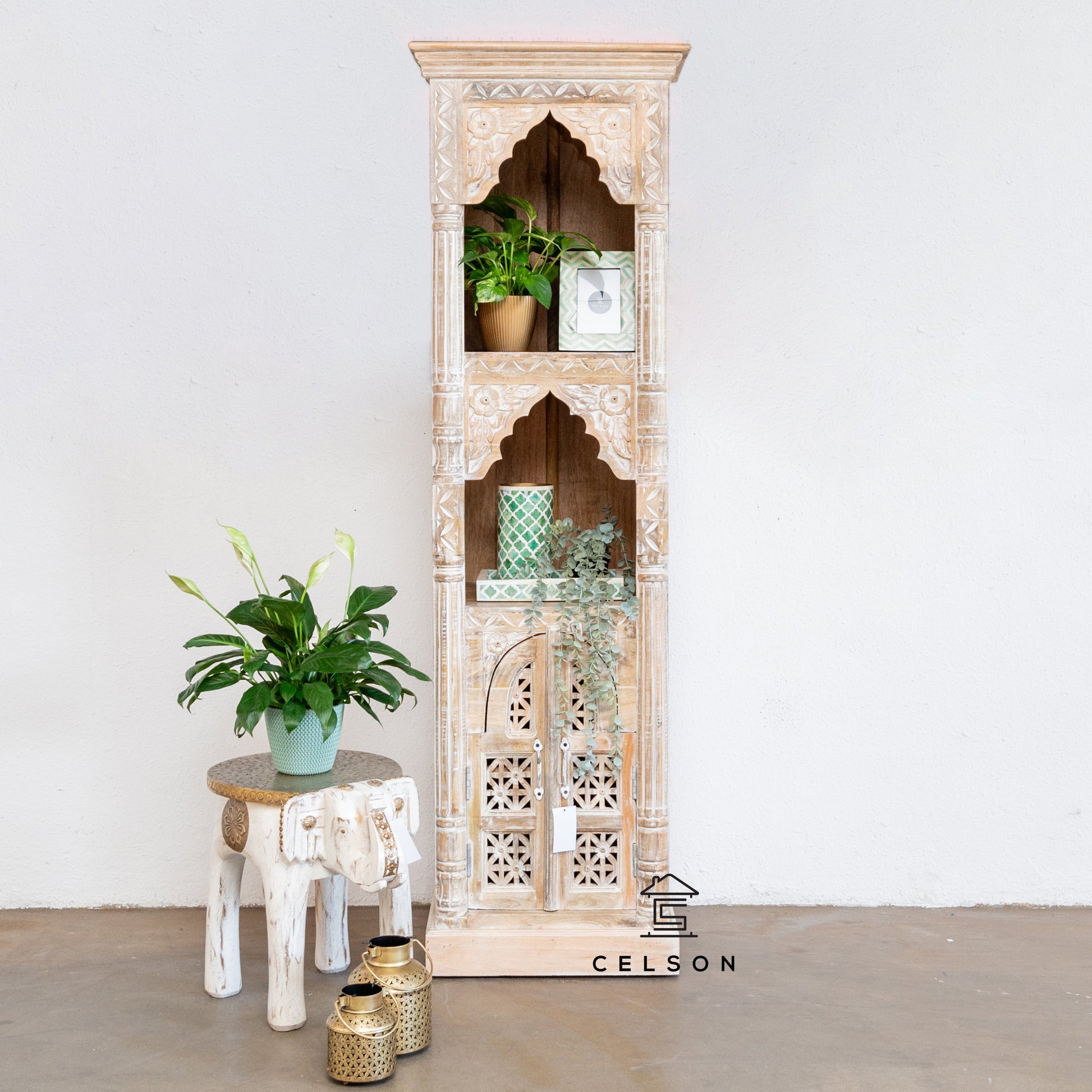 Nimrat Carved Bookshelf