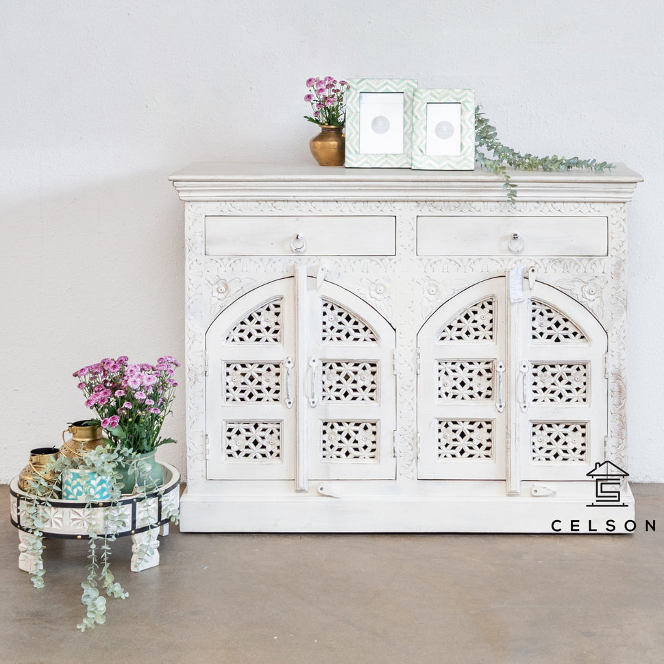 Ana Carved Wooden Cabinet