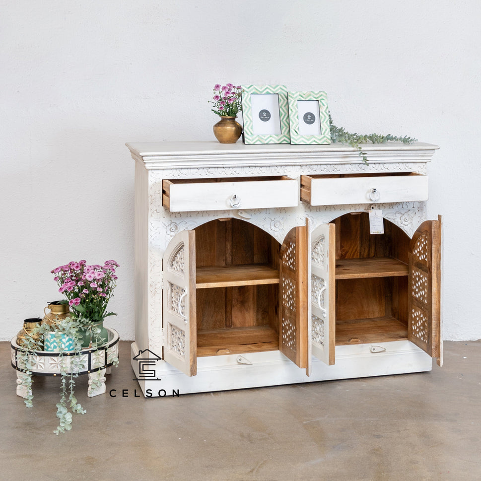 Ana Carved Wooden Cabinet