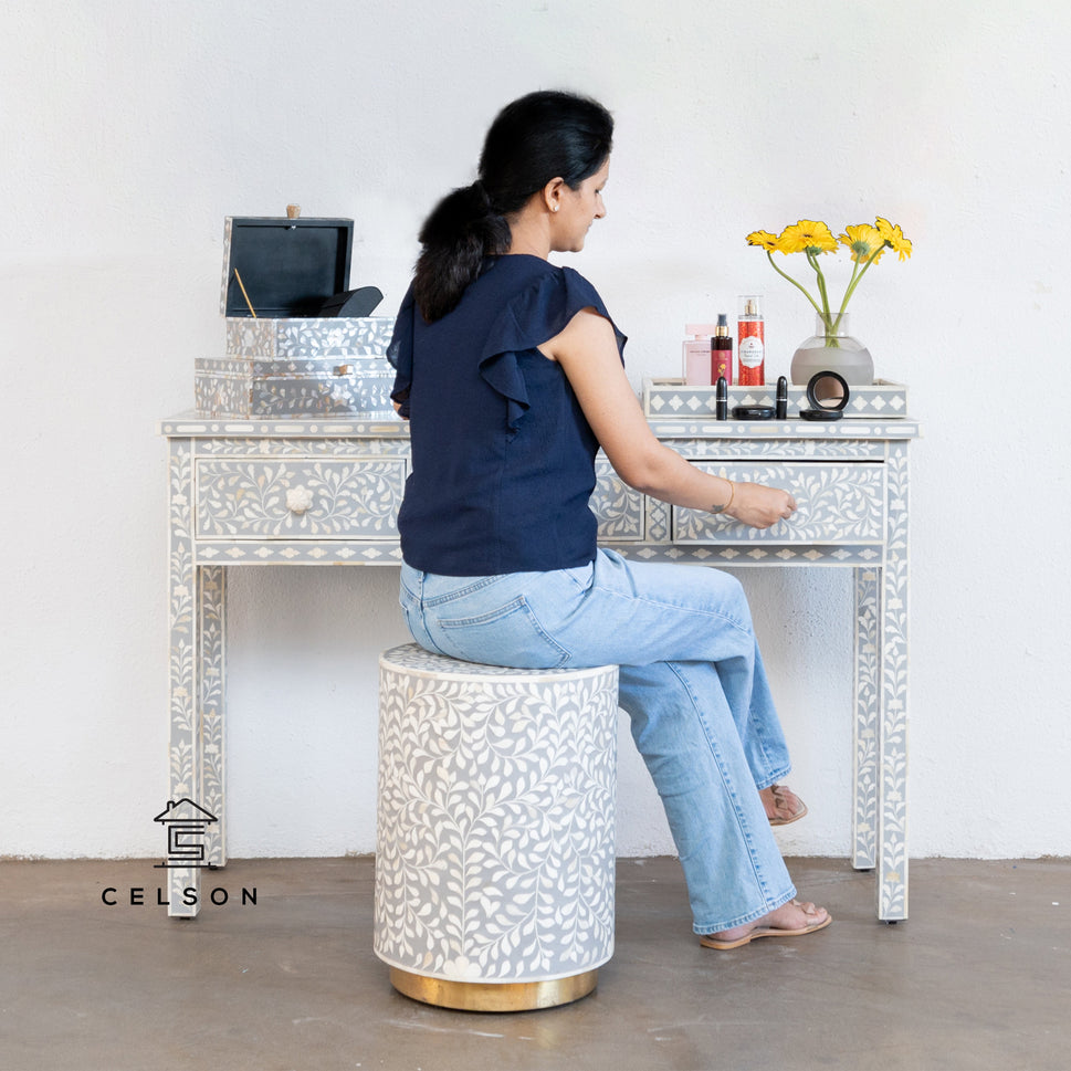 Brusky Bone Inlay Console Table