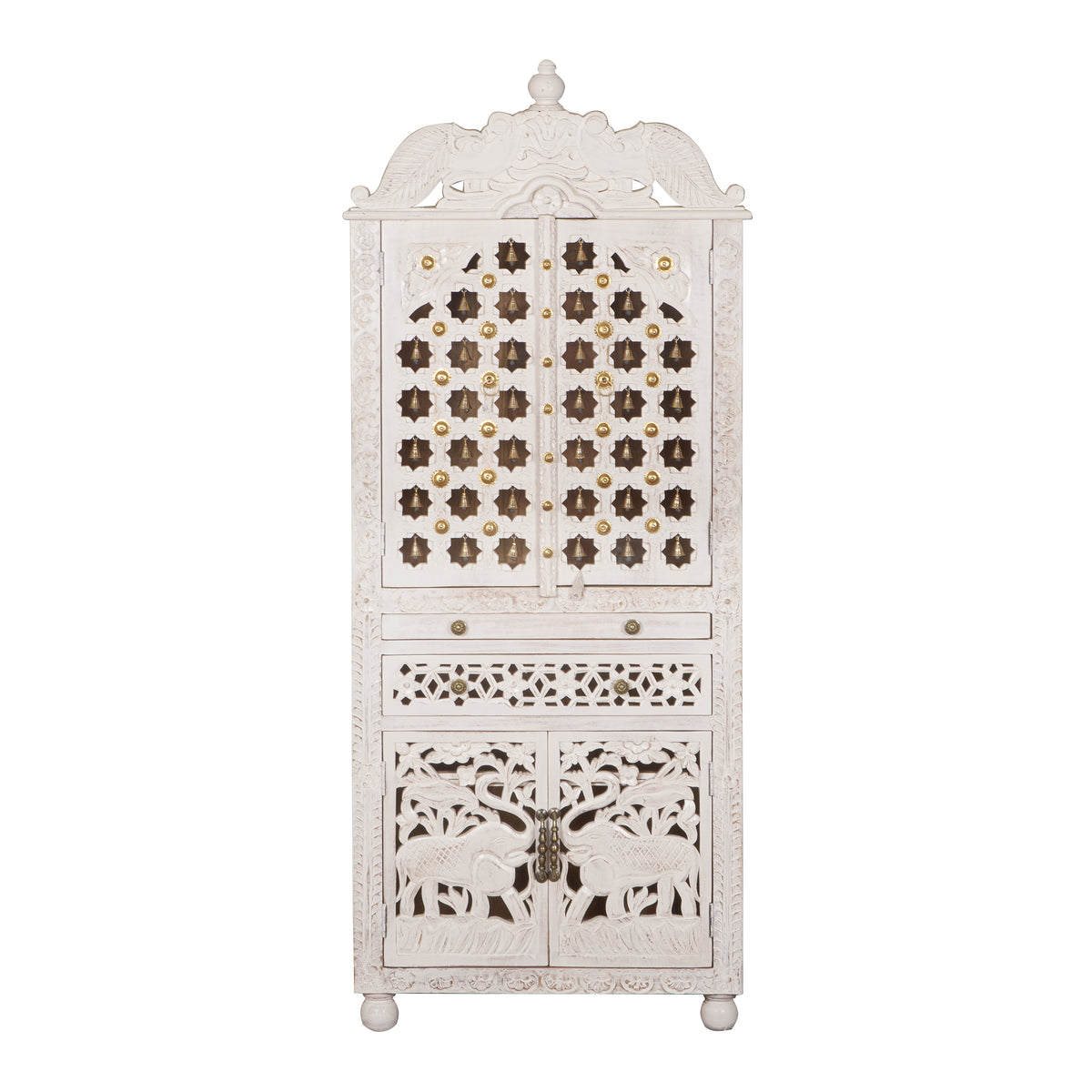 Rajan Hand Carved  Wooden Mandir