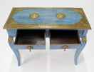 Switch Nathan Wood Brass Inlaid Console Table 2 image
