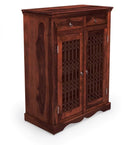 Switch Shea Hand Carved Wooden Shoe Cabinet 2 image
