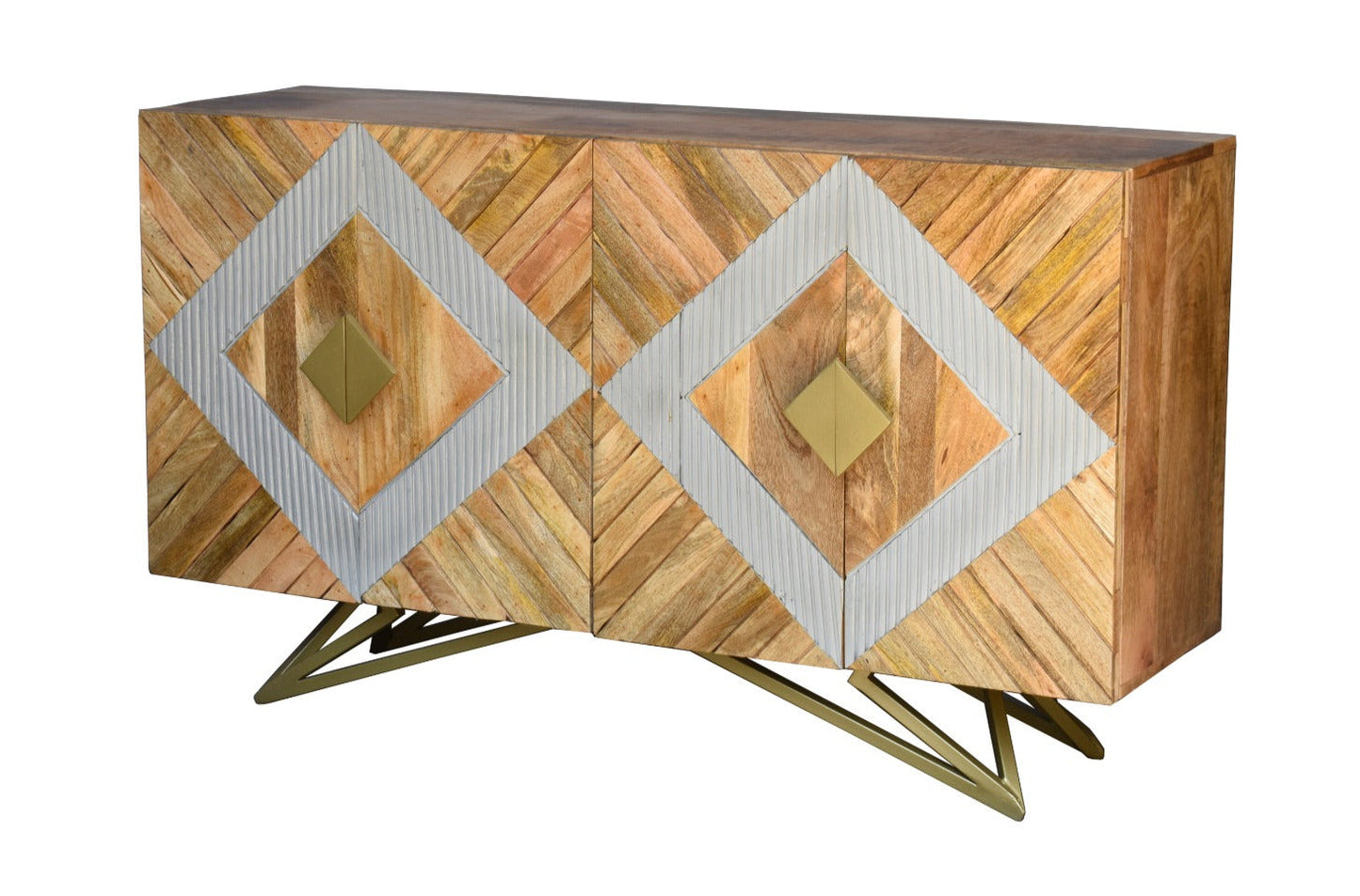 Yashu Hand Carved Wooden Sideboard