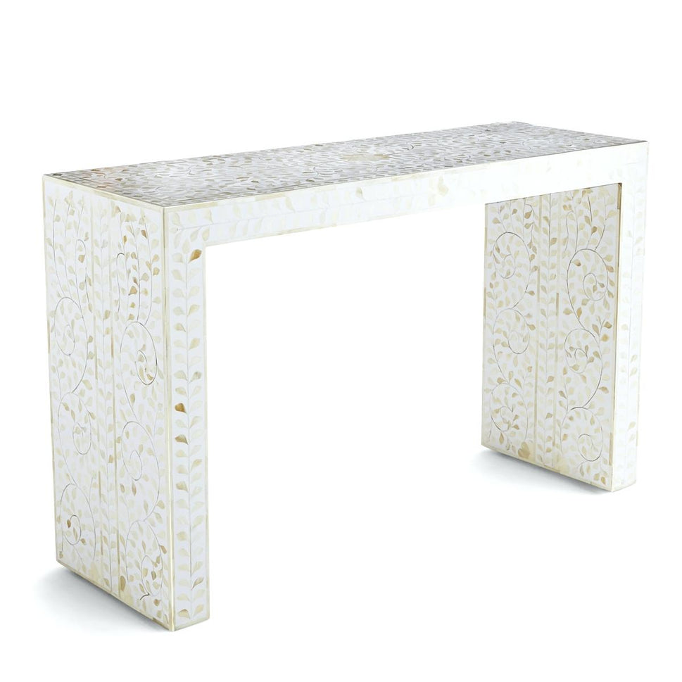 Alba MOP Inlay Console Table