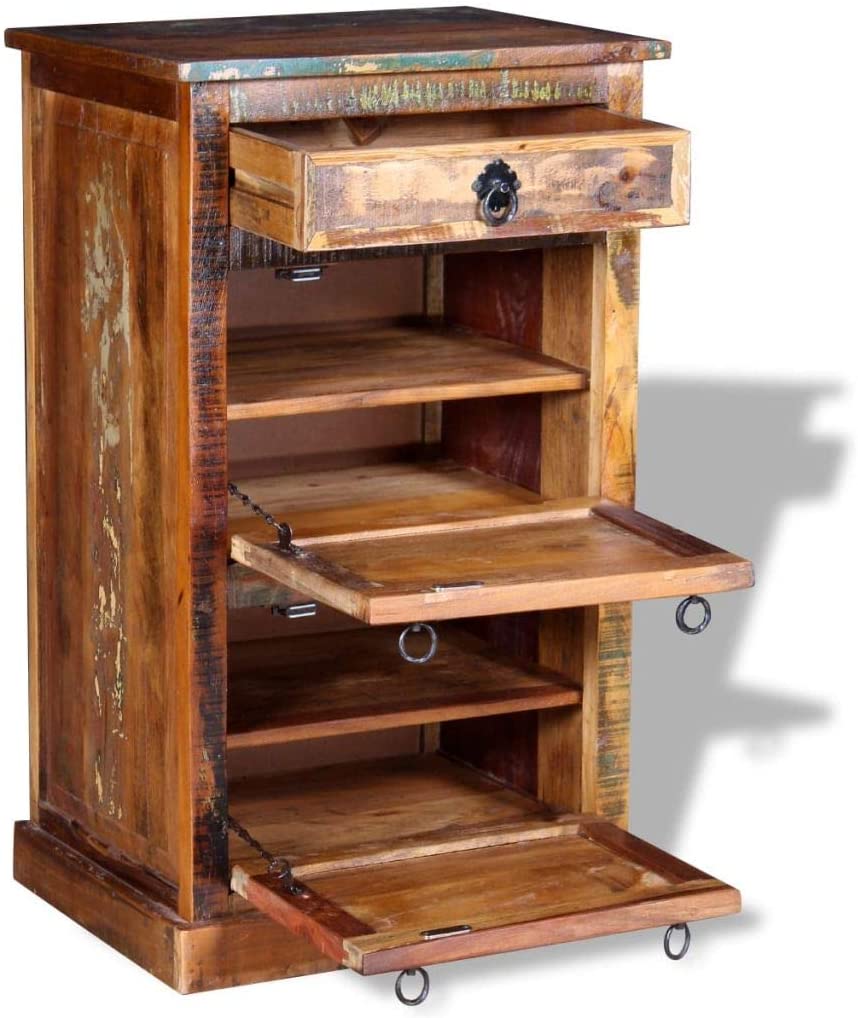 Matthew Carved Wooden Shoe Cabinet