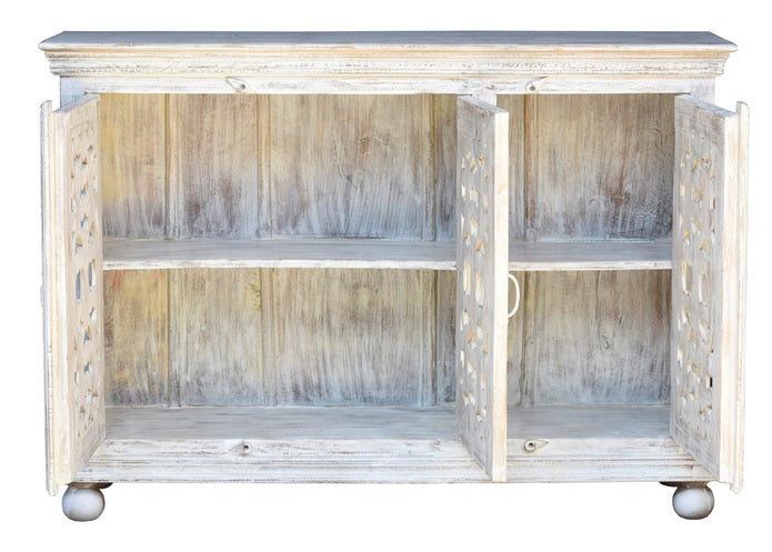 Kaley Hand Carved Wooden Side Board