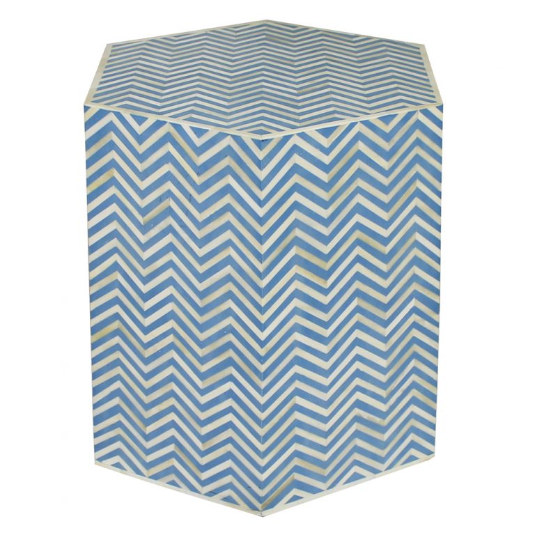 Gloria Bone Inlay Stool