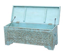 Switch Lorente Carved Wooden Storage Trunk 2 image