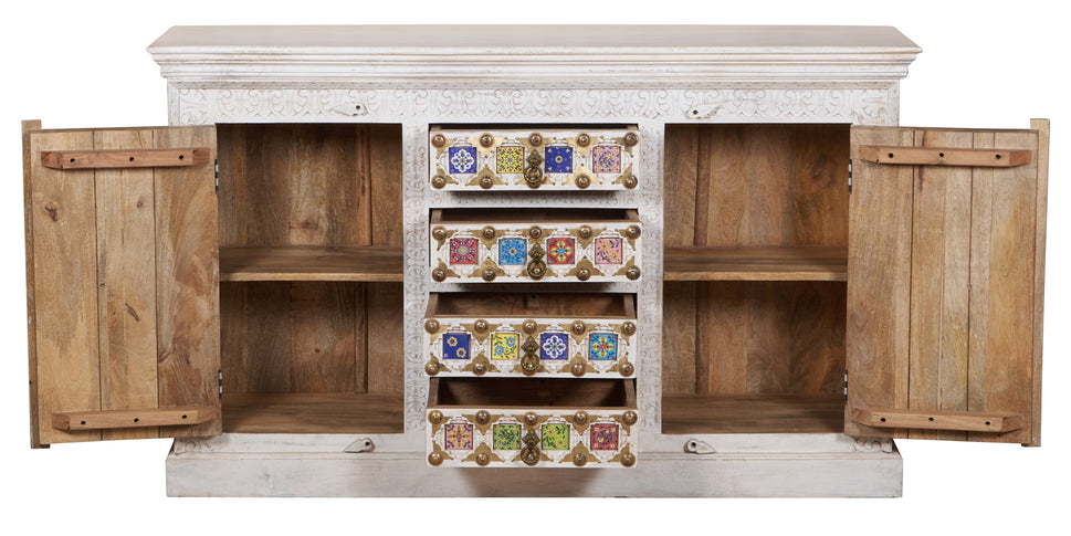 Eliana Carved Tile SideBoard