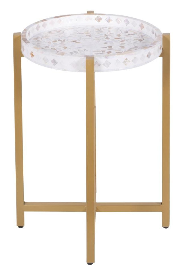 Juan Mother of Pearl Inlay Side Table