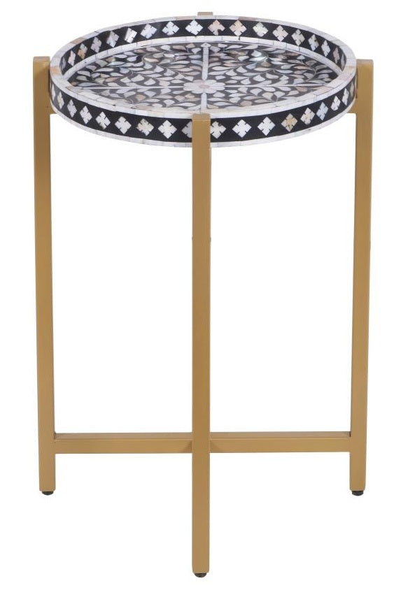 Lavie Mother of Pearl Inlay Side Table