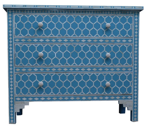 Patria Bone Inlay Chest with Mirror