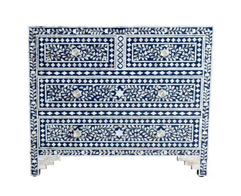 Judith Mother of Pearl Inlay Chest of Drawer