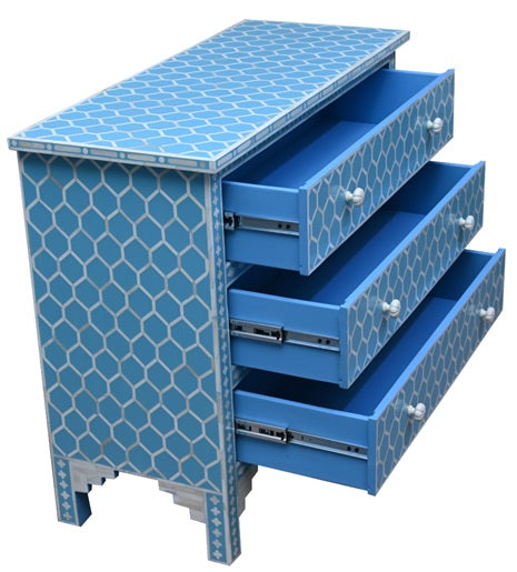 Patria Bone Inlay Chest with Mirror
