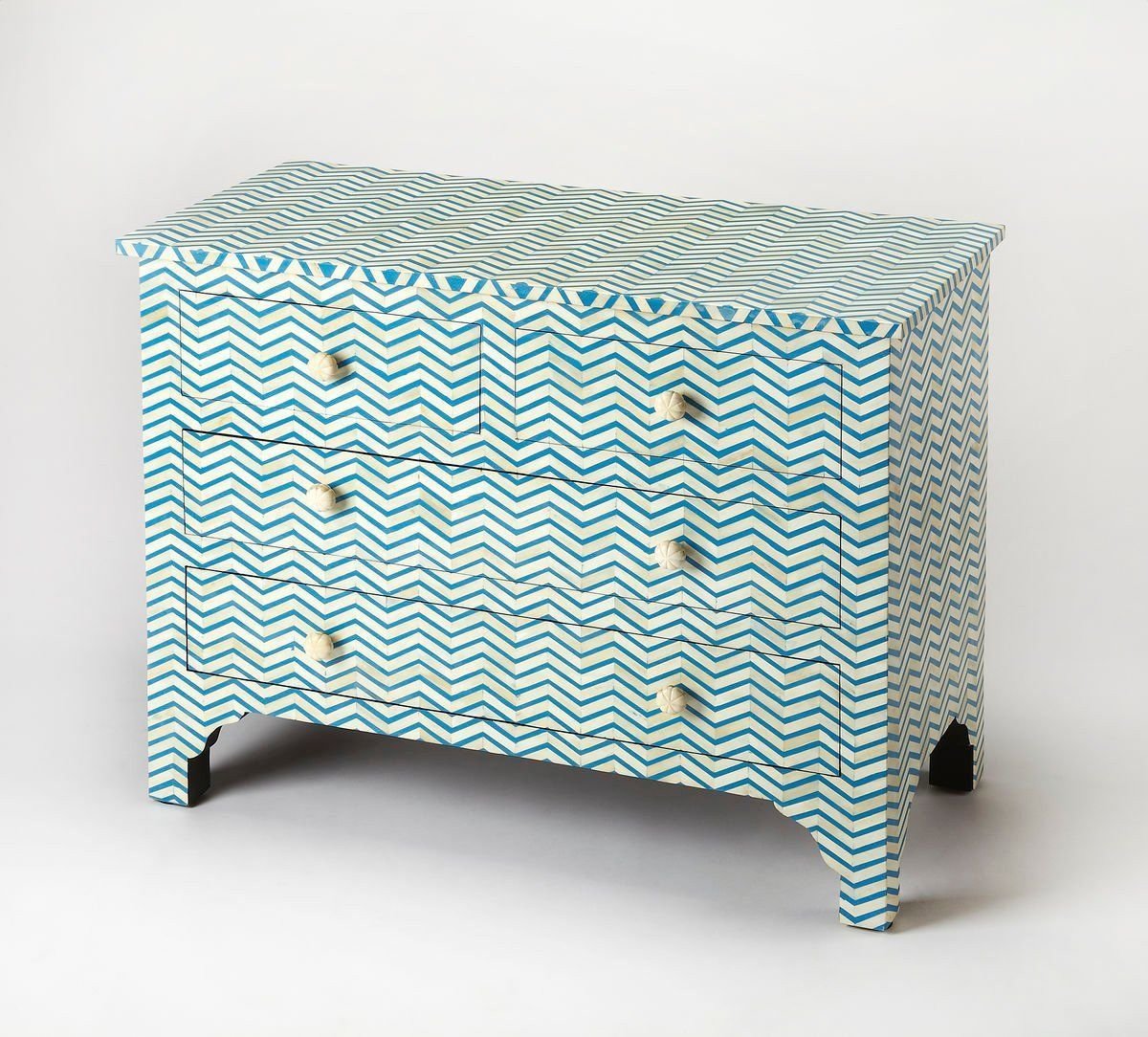 Elba Bone Inlay Chest of Drawer