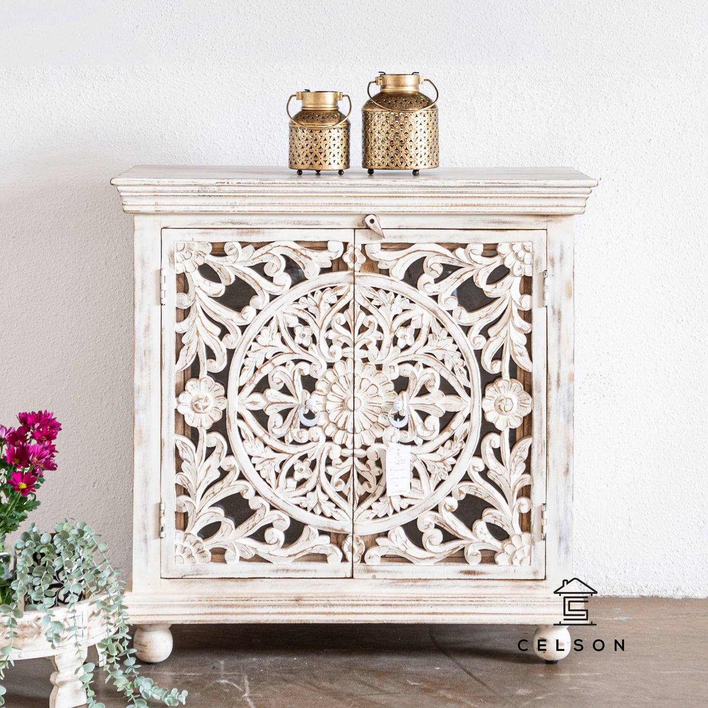 Mecca Carved Wooden Cabinet