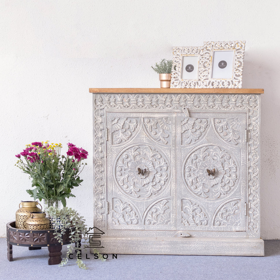 Paanki Carved Wooden Cabinet