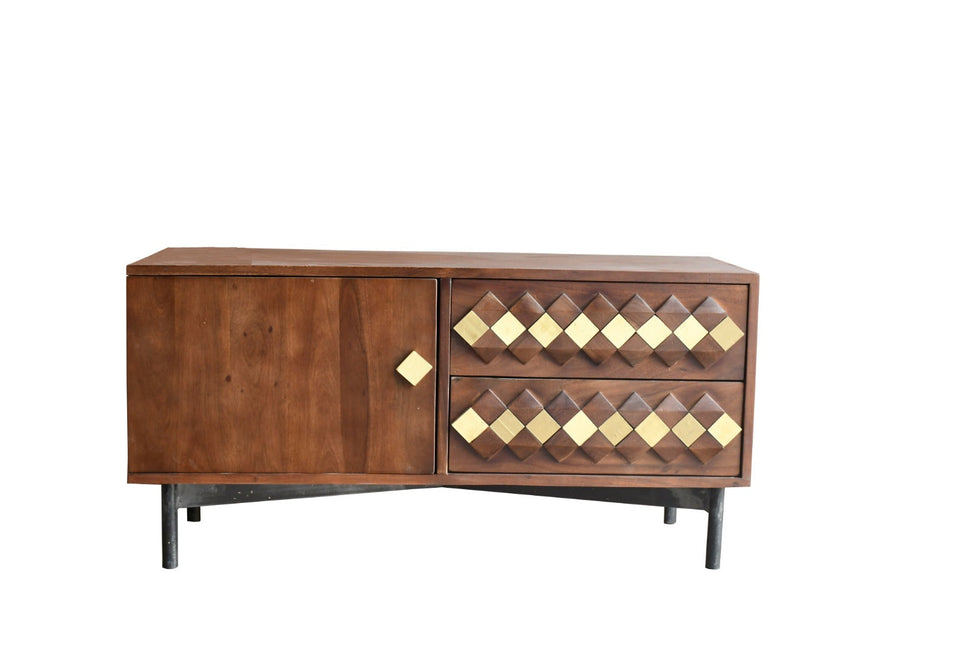 Blair Hand Carved Wooden TV Cabinet